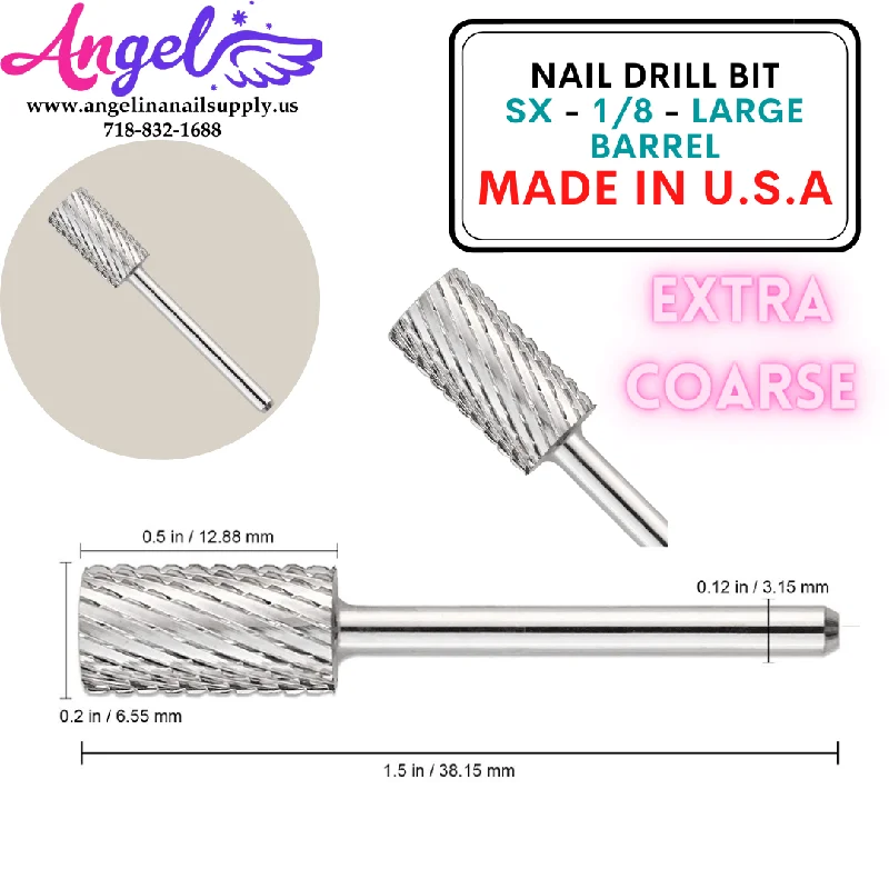 nail polish heavy downpour-Nail Drill Bit - SX - 1/8 - Large Barrel