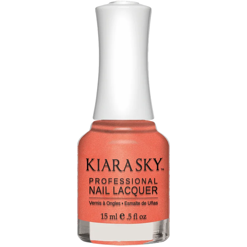 nail polish strong pump-Kiara Sky Nail lacquer - Cocoa Coral 0.5 oz - #N419