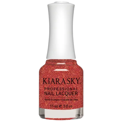 nail polish small droplet-Kiara Sky All in one Nail Lacquer - Pink & Boujee  0.5 oz - #N5040