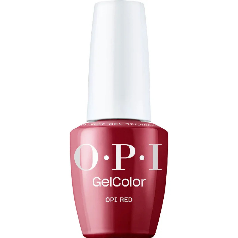 nail polish peaked ridge-Intelli-Gel - GCL72 OPI Red