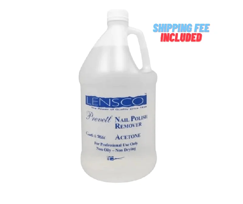 nail polish fine dust-Lensco Non White Acetone (gallon)