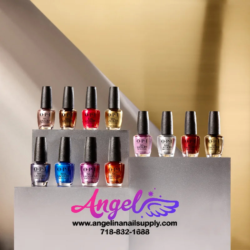 nail polish bright palette-OPI Nail Lacquer - Metallic Mega Mix Collection 12 Colors| Fall 2024