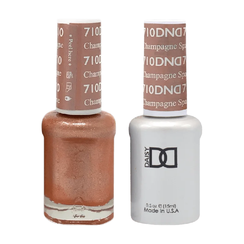 nail polish wide puddle-Dnd Gel 710 Champagne