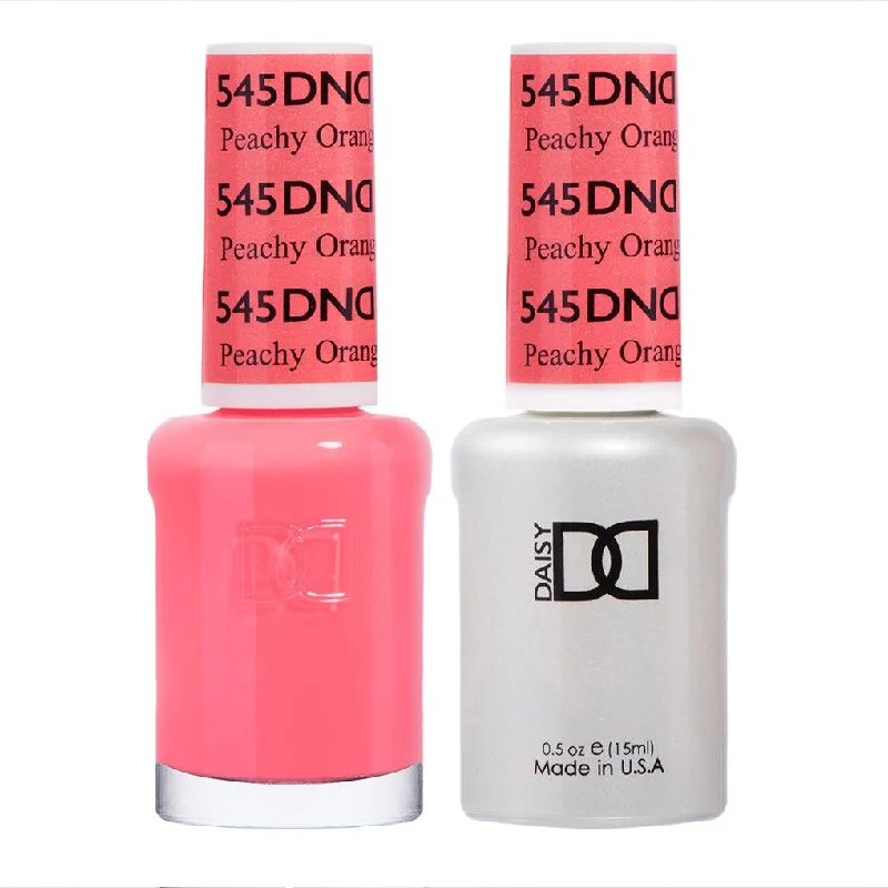 nail polish long log-Dnd Gel 545 Peachy Orange